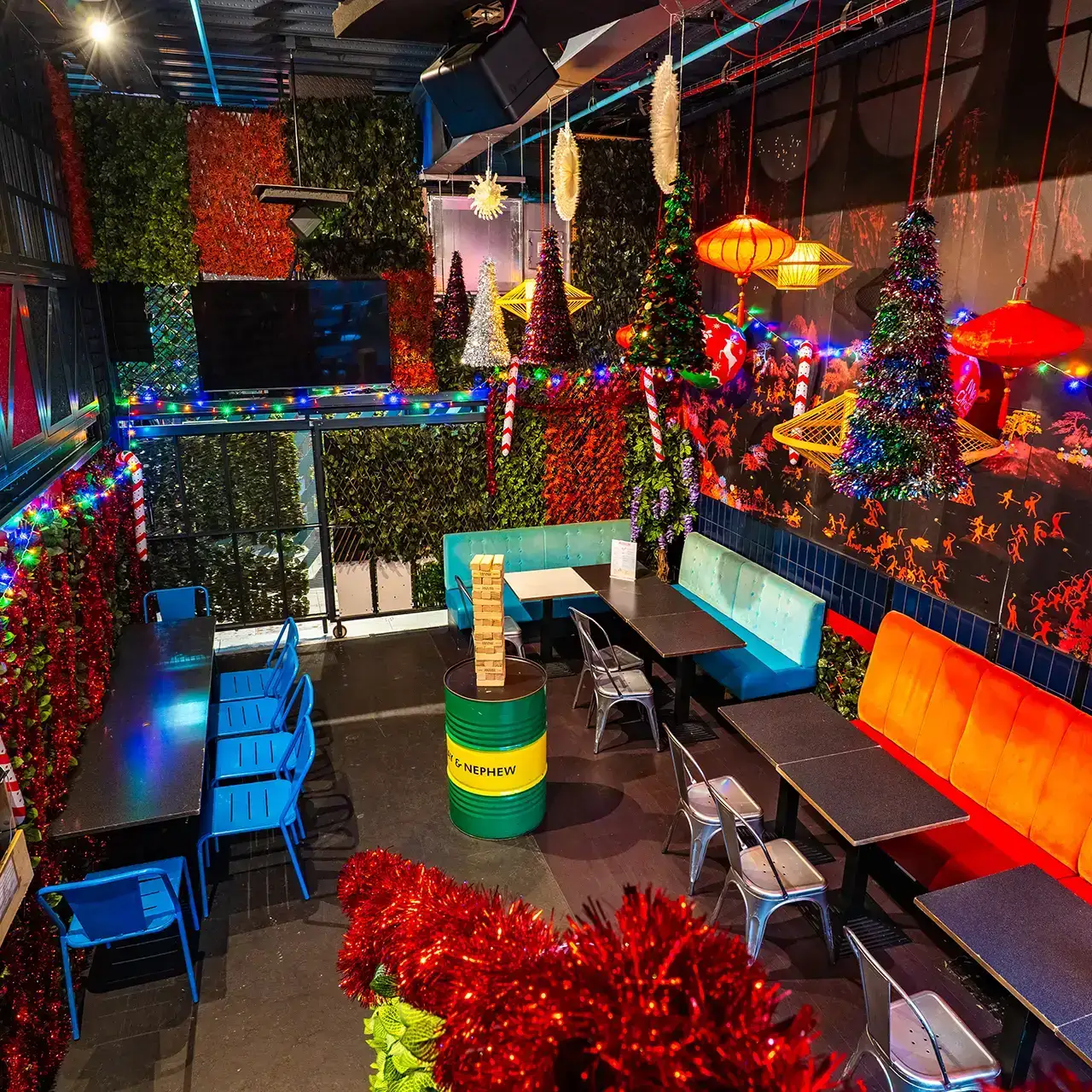 Best quirky instagrammable corporate event space for parties is HUCKSTER x Skylark in London Paddington